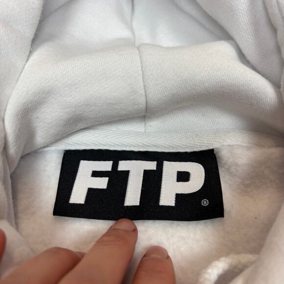 FTP Chrome Logo Hoodie Men's Large Skate Streetwear - Picture 5 of 14